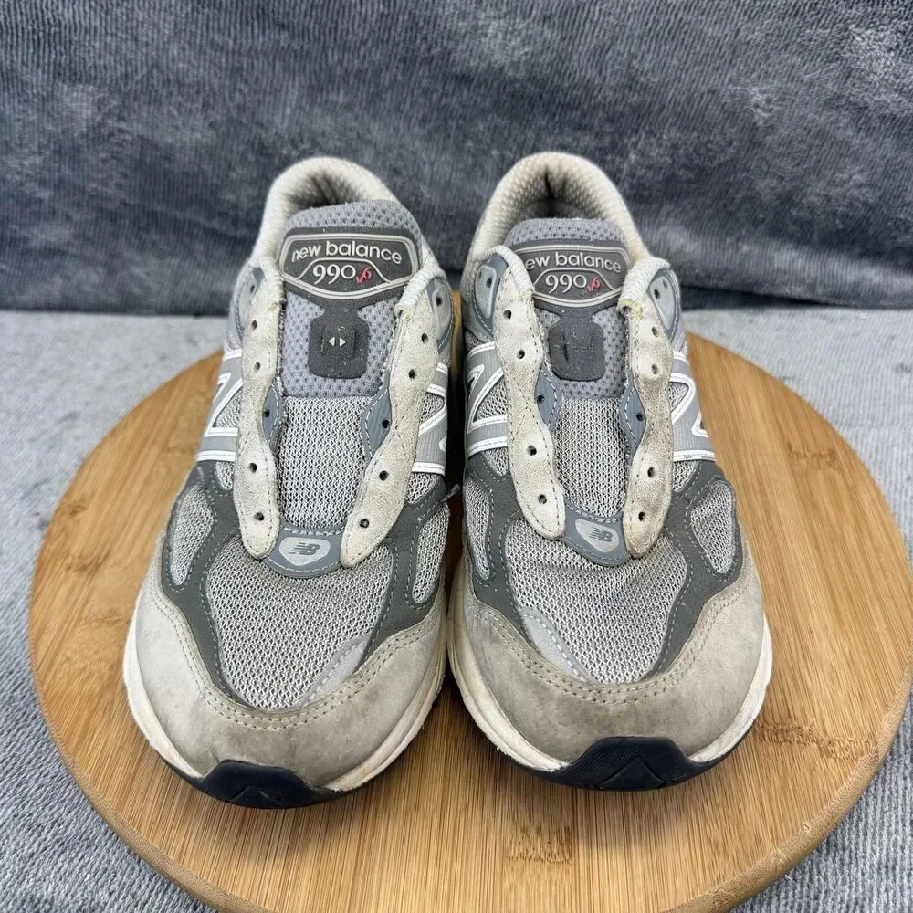 New Balance 990 V5 Shoes Womens Size 9 Gray Suede Mesh Running Athletic Sneakers